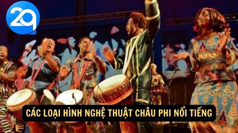 Nghệ thuật Châu Phi: Sắc màu và sức sống của di sản văn hóa tại 2q 4 Các loại hình nghệ thuật châu Phi nổi tiếng